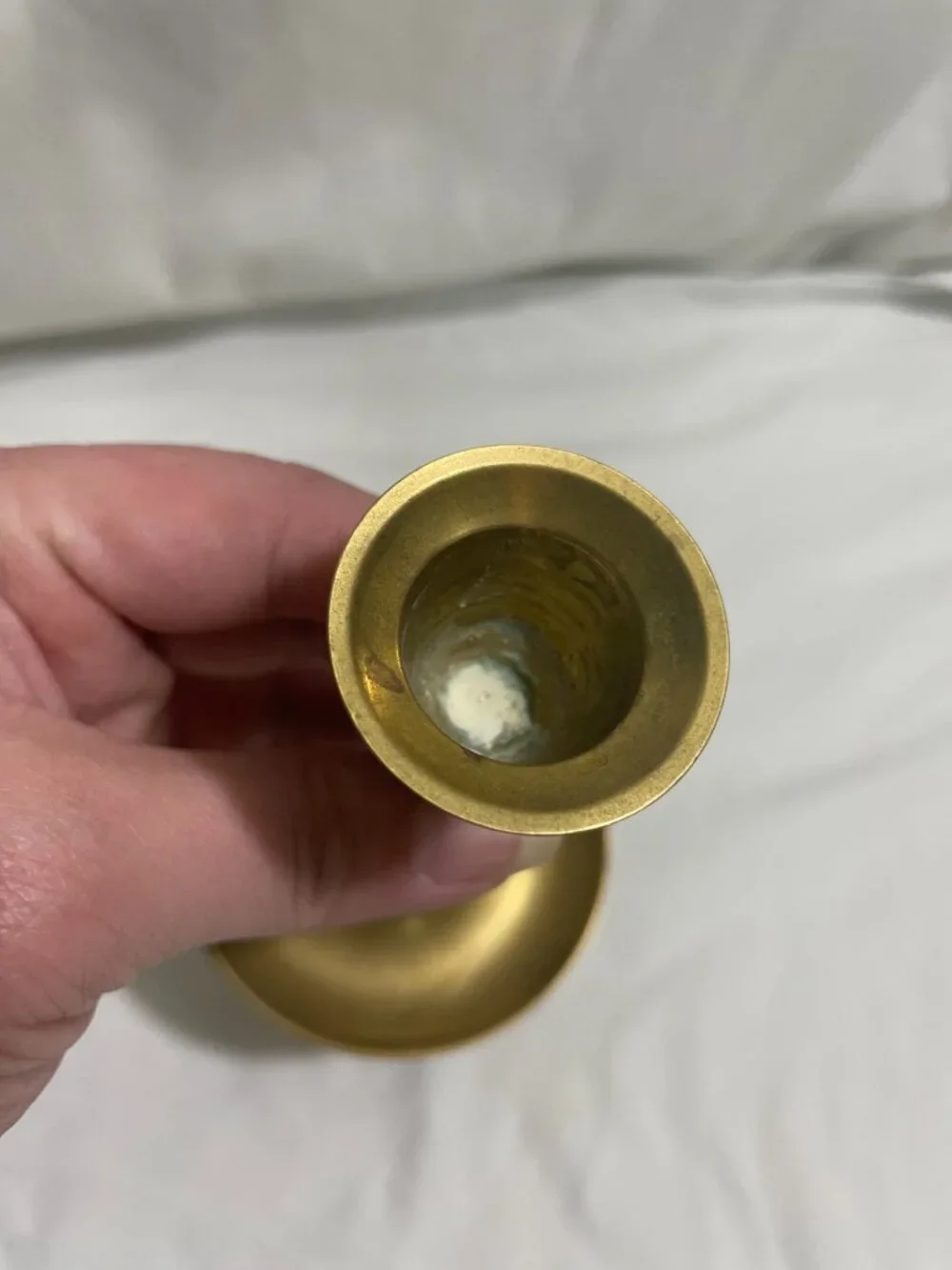 Vintage Solid Brass Candlestick Holder Made in India Single Taper Candle 5.5